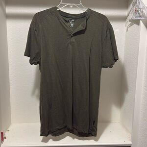 Large slim fit Henley shirt